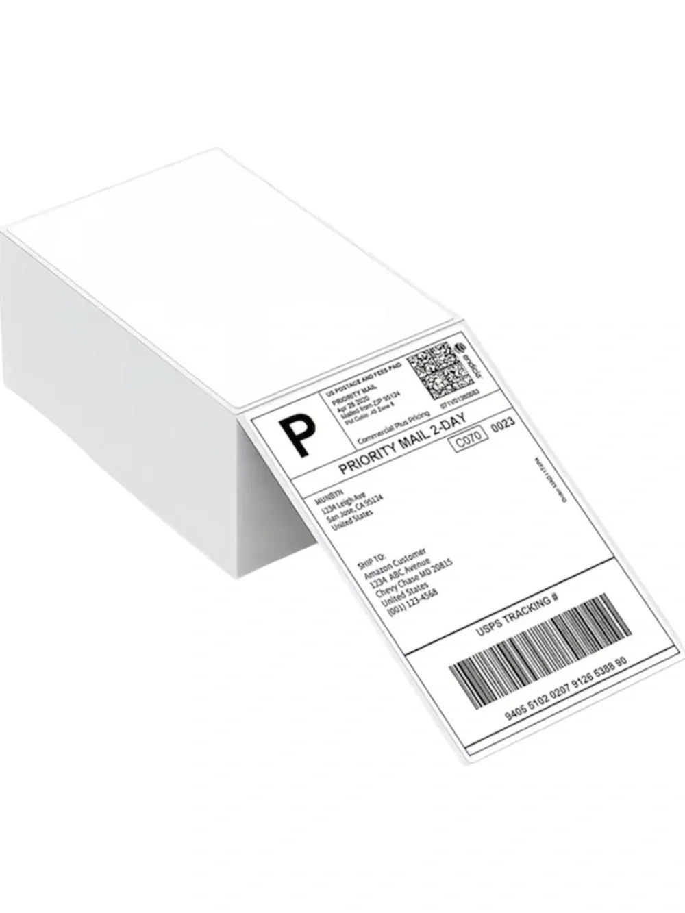 500 Thermal Shipping Labels 4x6 | Fanfold Labels for Thermal Printers